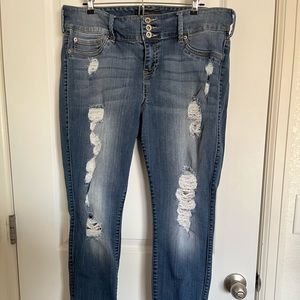 Torrid Distressed Jegging Jeans